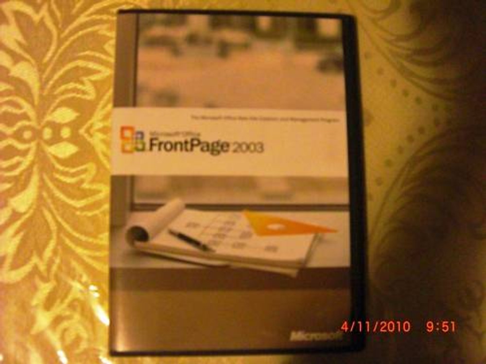 Microsoft Office Front Page 2003, Full Retail Version, SKU 392-02321