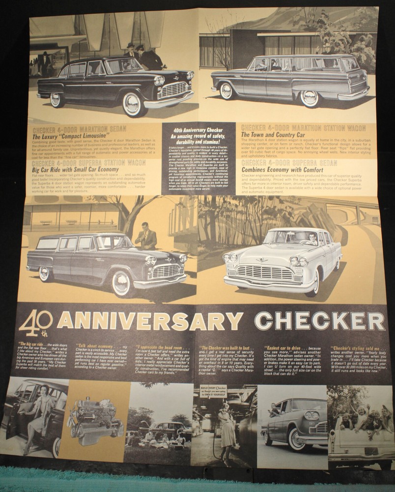 Nice 40th Anniversary Checker Folded Sales Brochure