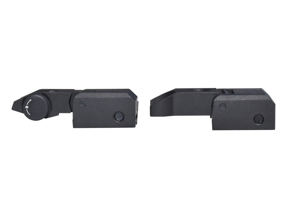 Basic Tactical Flip Up Front and Rear Sight Set, Aluminum