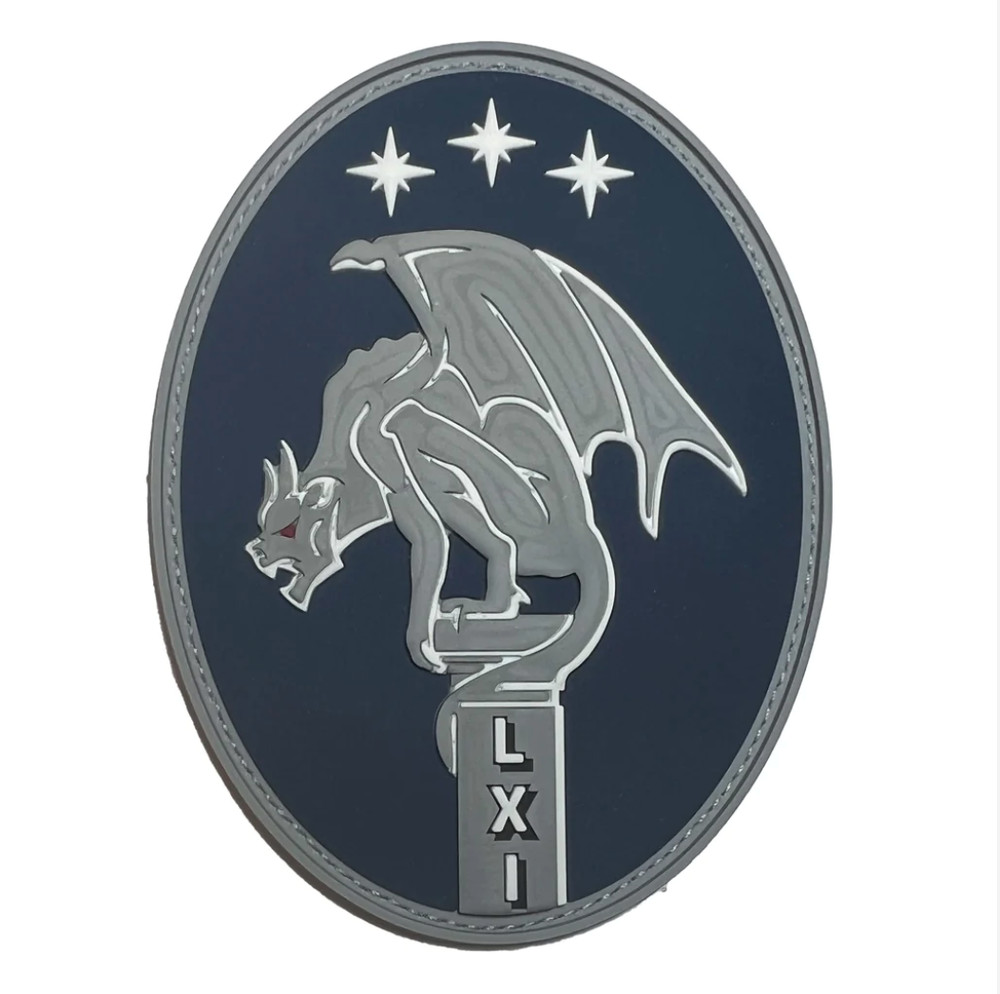 GENUINE U.S. SPACE FORCE PVC PATCH 61ST CYBERSPACE SQUADRON WITH HOOK