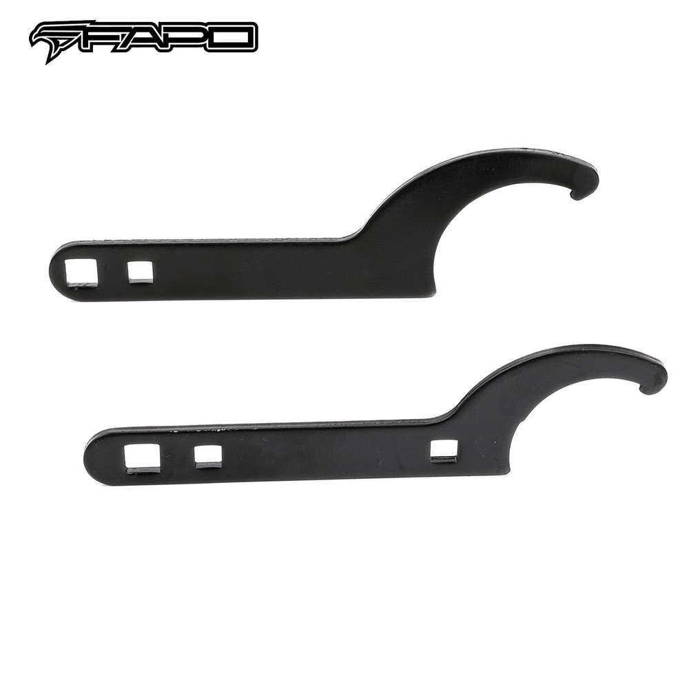 FAPO 2 PCS of Universal Coilover Adjustable Tool Spanner Wrench Black