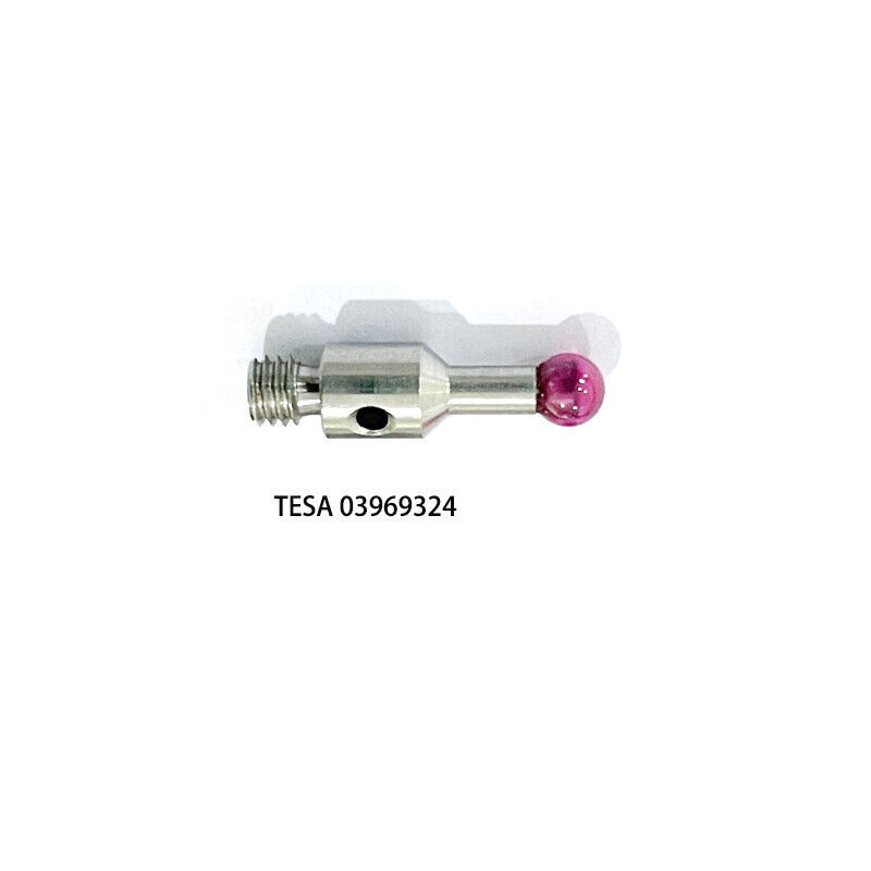 2Pcs TESA ROME Arm Touch Probe Ruby Styli Ruby Ball 6mm M3 Thread Stylus L10mm