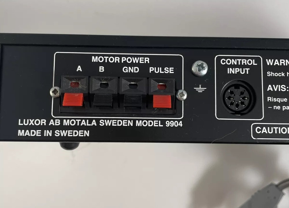 Luxor AB Motala Sweden Model 9904 with Control Input Cable Actuator Interface
