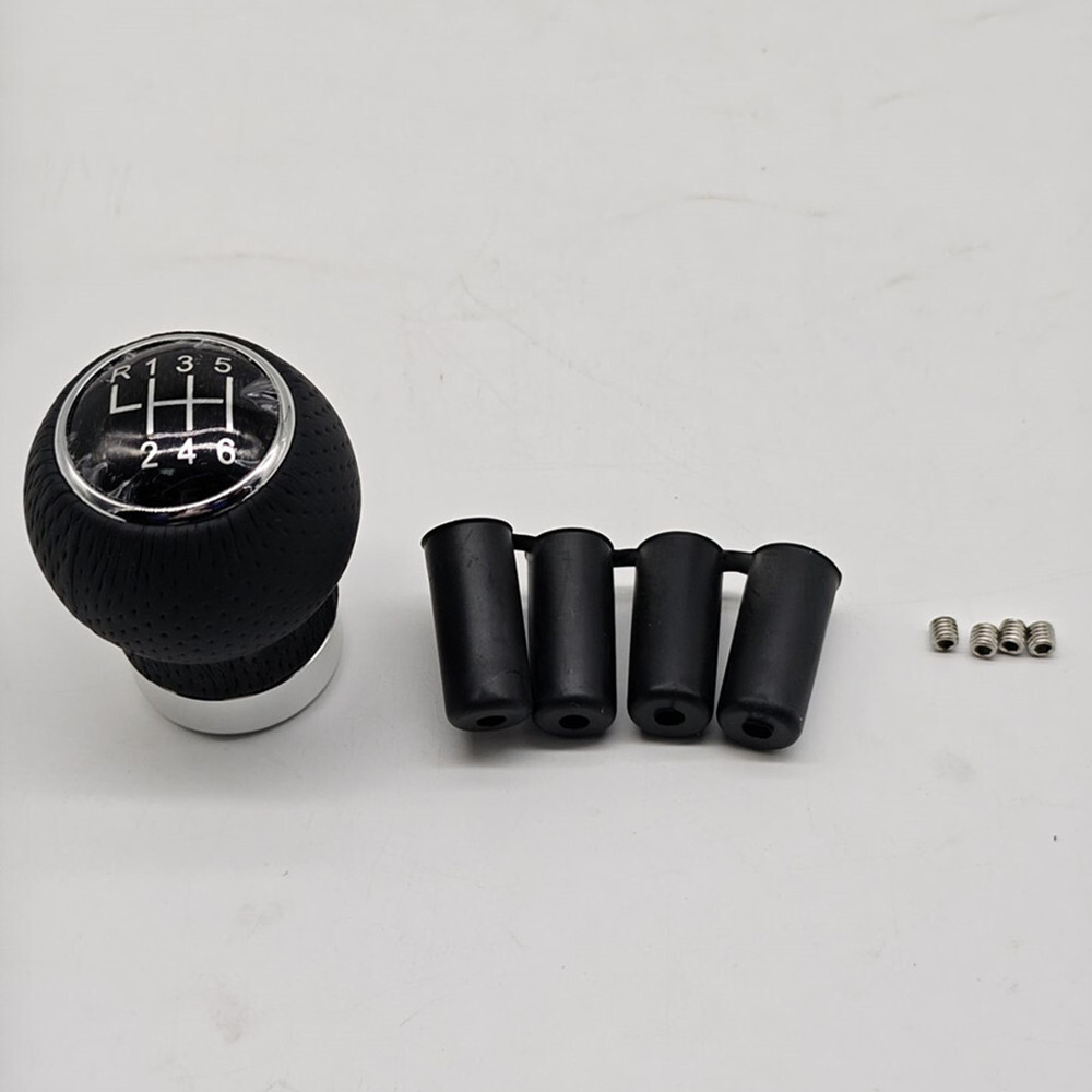 6 Speed Gear Shift Knob Manual Car Gear Stick Shift Headle Protector PU Leather