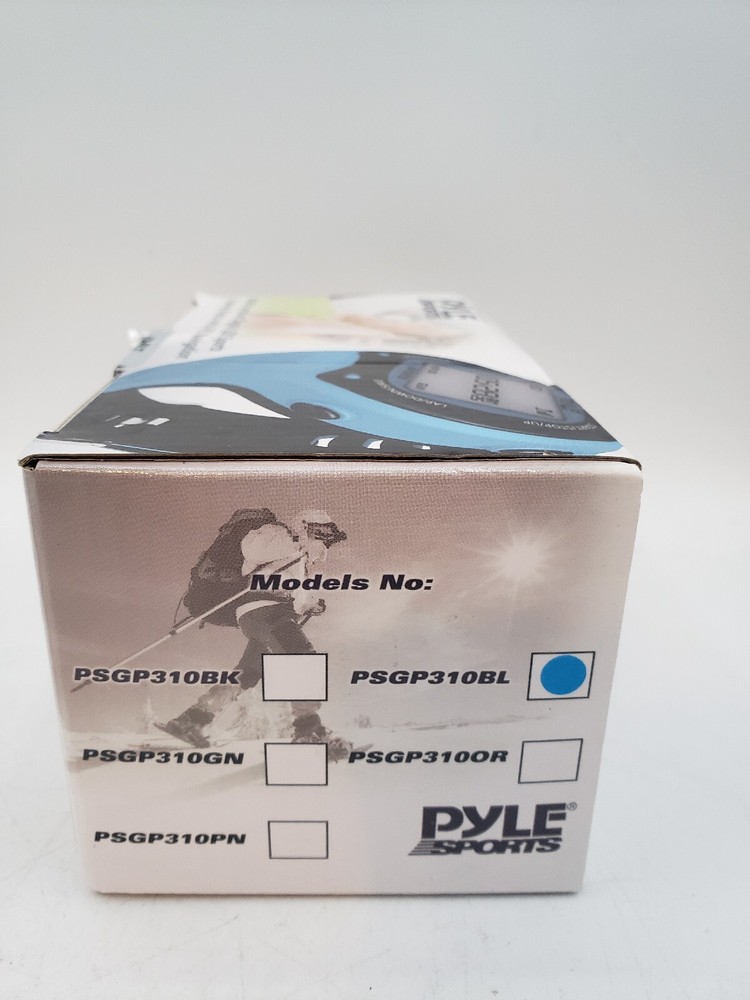 Pyle Sports Training Watch, Multi -function With Gps, PSGP310BL. Open Box, Blue.