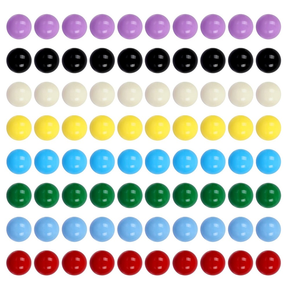 Game Marbles,80pcs Solid Color Game Balls for Chinese Checkers,Aggravation Ga