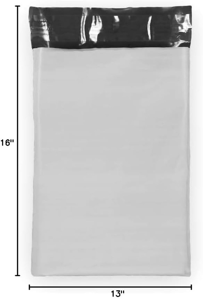 25 13 x 16 White Large Poly Mailer Size #H Self Sealing Envelopes Plas