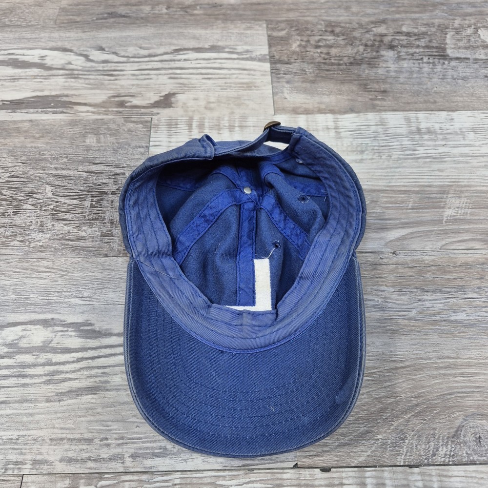 Initial L Blank Blue Hat Cap Youth Boys Adjustable Strapback