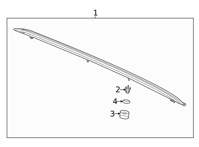 Genuine GM Side Rail 85649804
