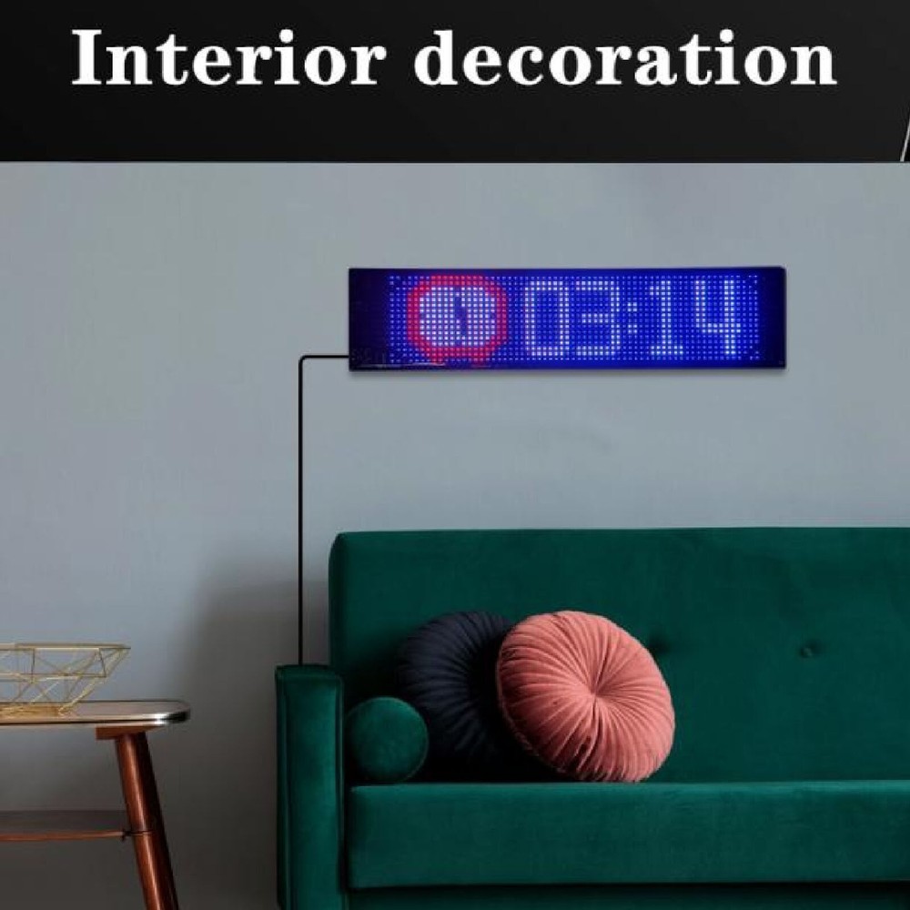 LED Car Sign Flexible LED Panel APP Control Custom Text Pattern