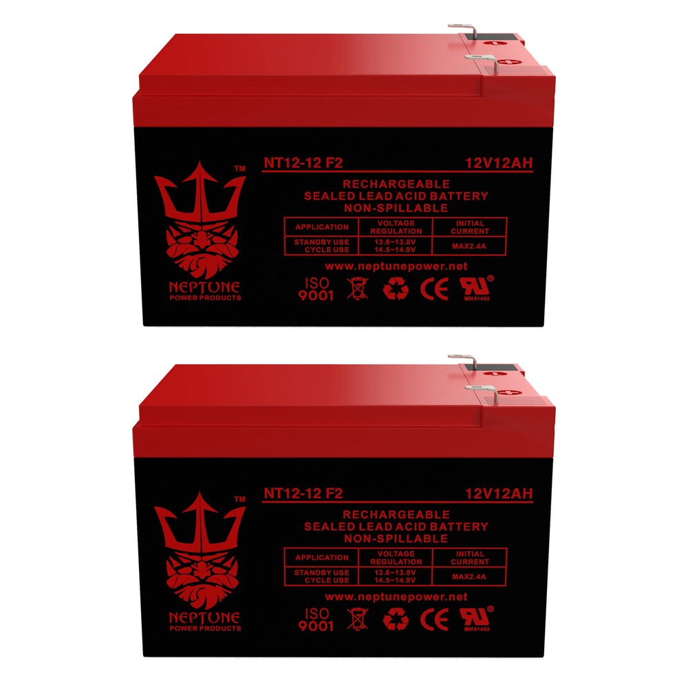 Golden Technologies Buzzaround Models  12V 12Ah Battery by Neptune - 2 pack