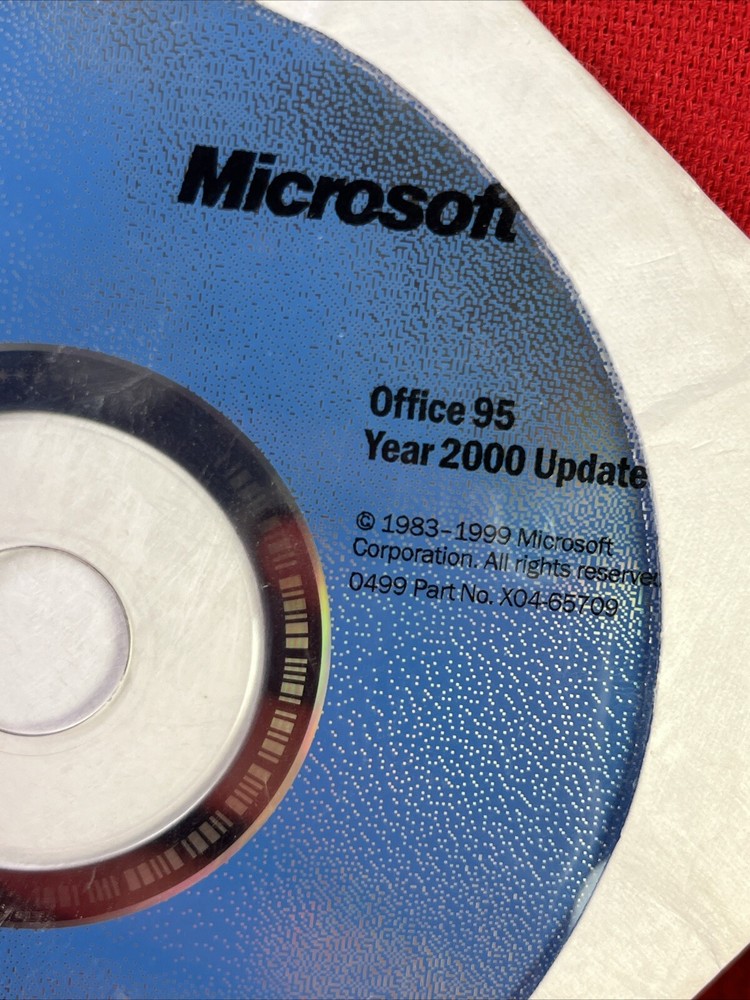 Microsoft office 95 Year 2000 Update Operating System Y2K UPDATE CD