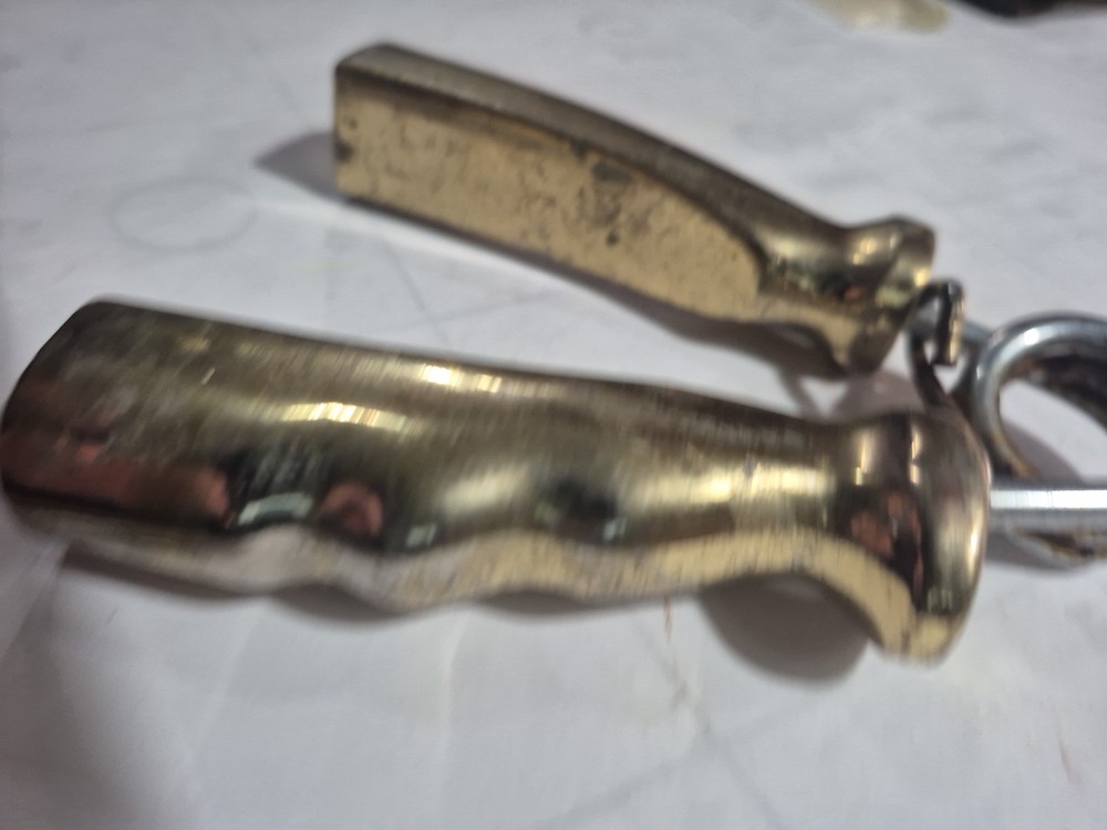 Vintage Solid Brass Exercise Hand Grip Hand Strengthen Exercise Gripper Spring