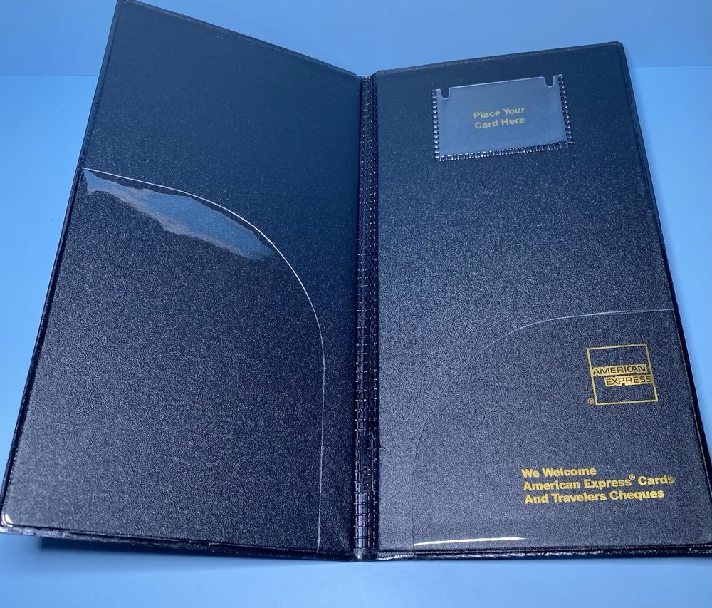 American Express Double Side Rest Check Book Presenters