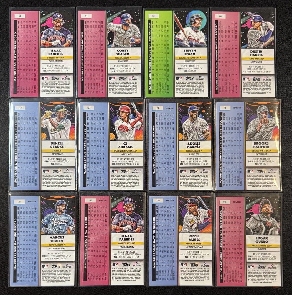 2025 Topps Chrome Cosmic - Base, Inserts, Refractors & Nucleus (You Pick)