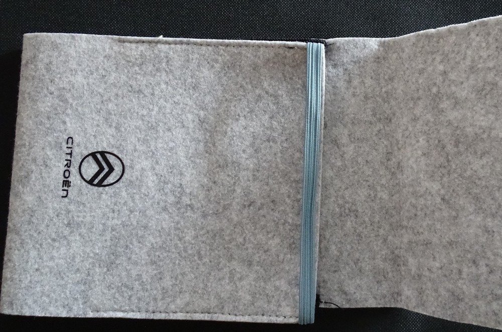 GENUINE CITROEN WALLET DOCUMENT FOLDER FOR HANDBOOKS DRIVER OWNERS MANUALS.