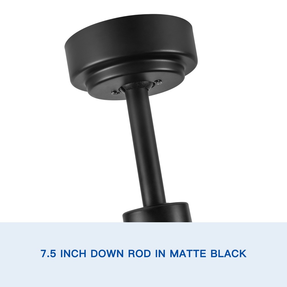 72 In Ceiling Fan with LED Light, ABS Modern Fan with Remote Control