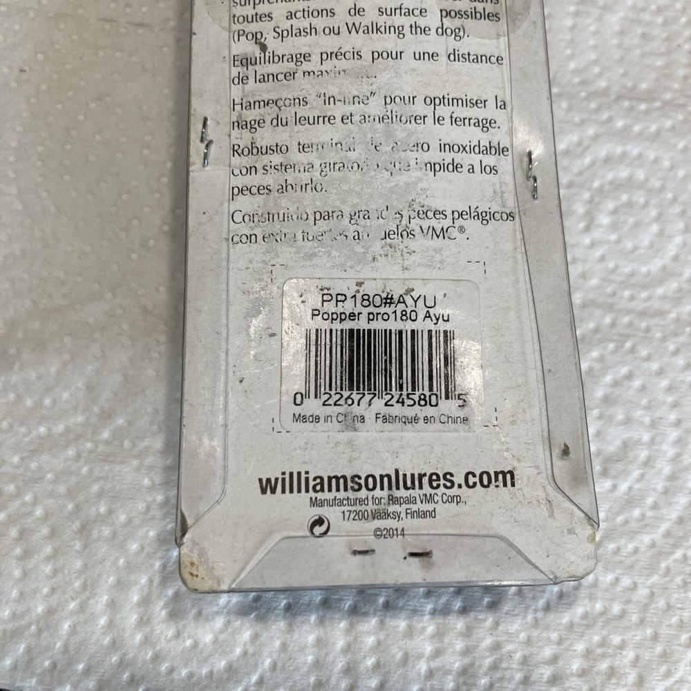 WILLIAMSON POPPER PRO 180