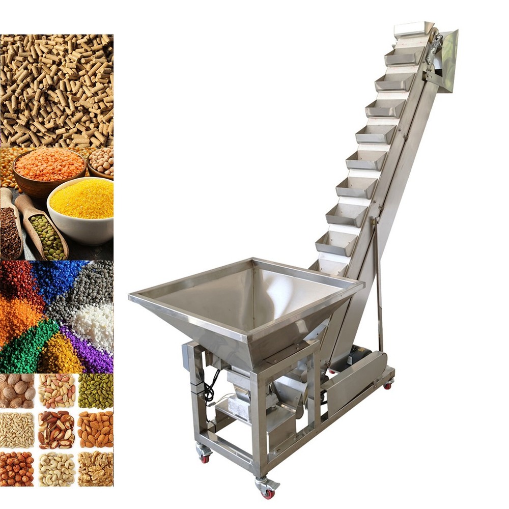 Tipping Bucket Type Feeding Machine Granule Food Elevator Conveying Feeder 220V