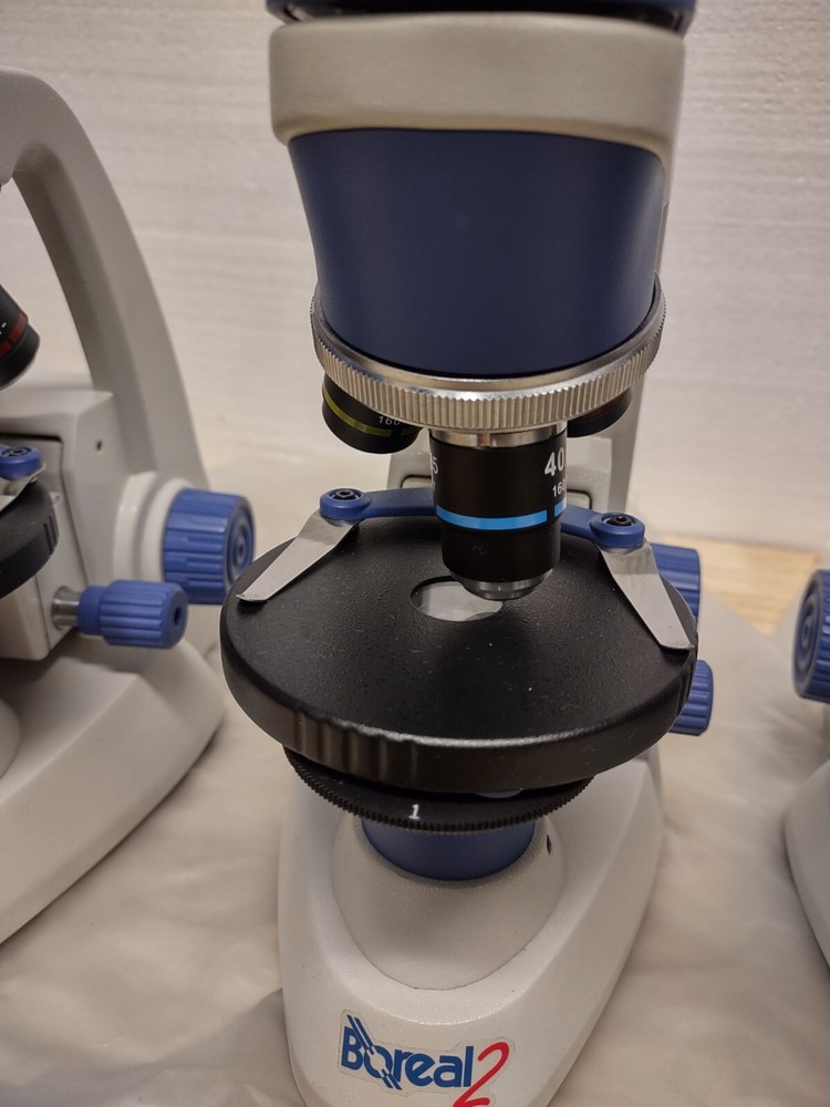 Lot of 6 Boreal 2 Compound Microscopes 1762-04 (READ)
