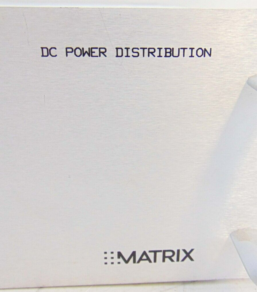Matrix 101-0049 DC Power Distribution *untested, sold as-is