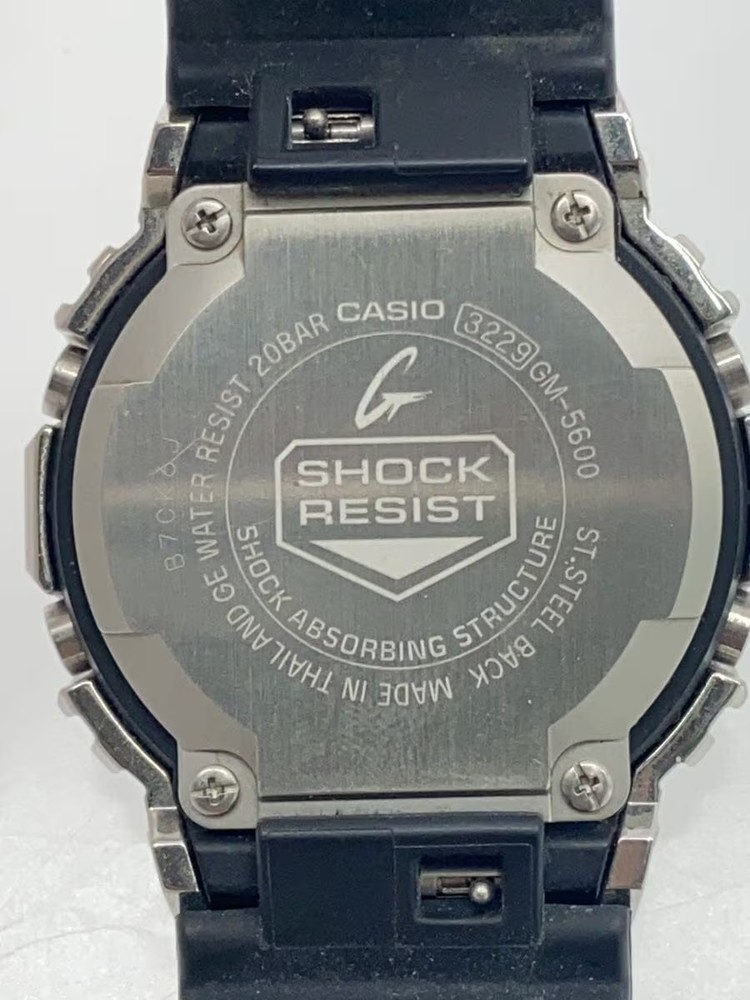 CASIO Quartz Watch Digital Rubber BLK BLK GM 5600