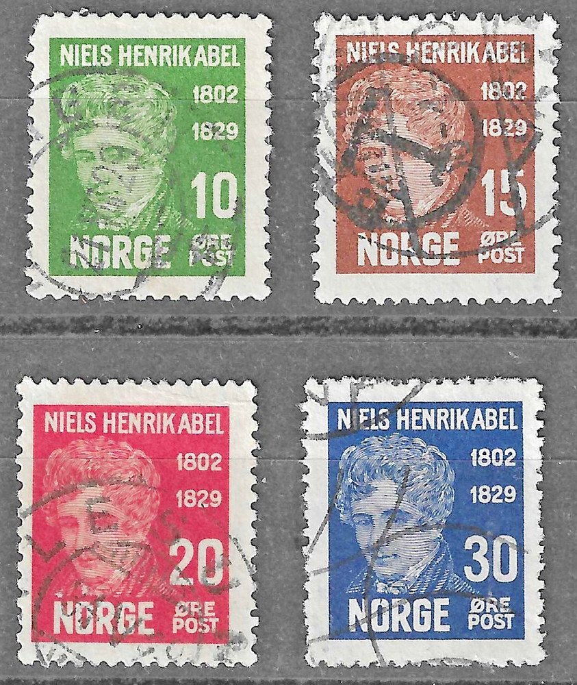 Norway (1929)  - Scott # 145 - 148.    Used