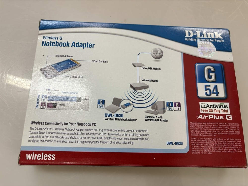D-Link Wireless G Notebook Adapter BRAND NEW ITEM