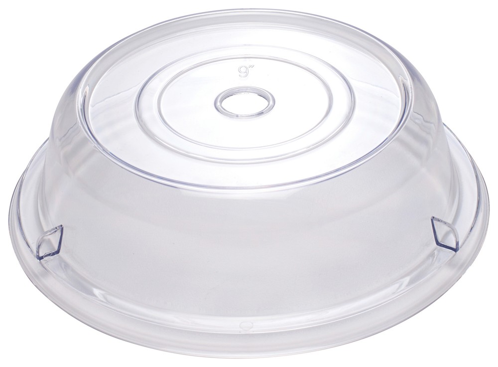 9" Clear Round Plate Cover, 2-1/2"H, Stackable, PC (12 Each)