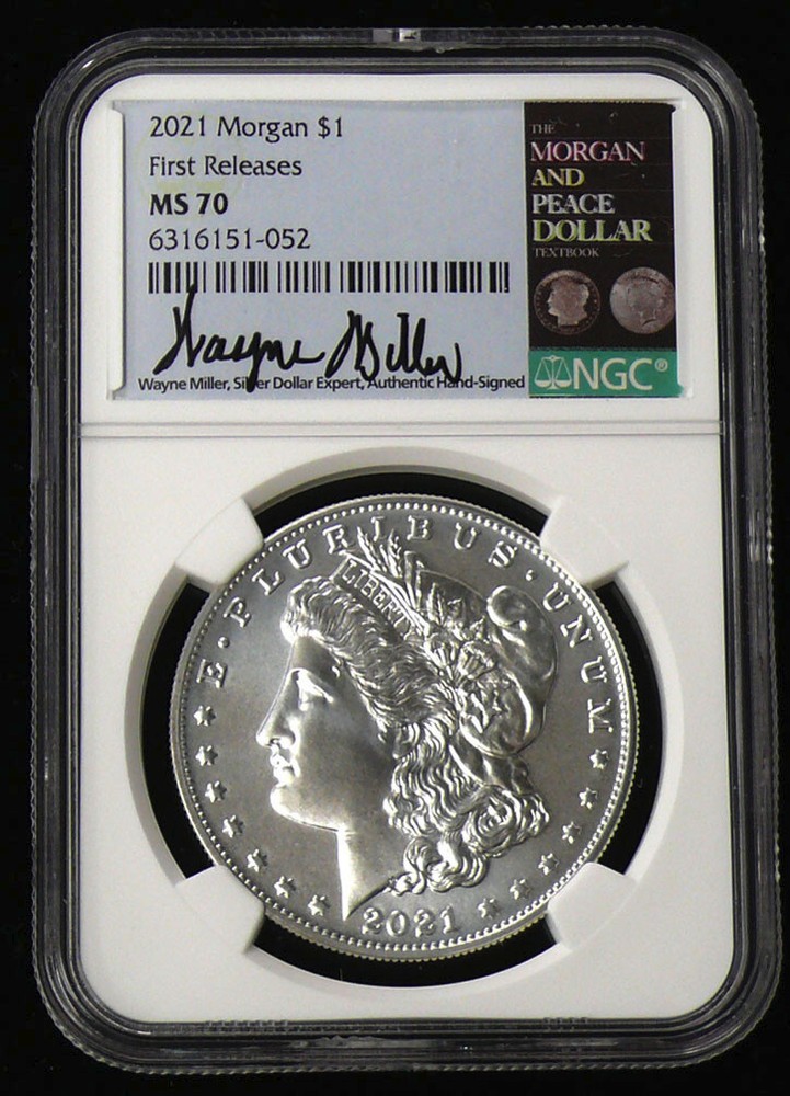 2021 MS-70 1st RELEASE SCARCE WAYNE MILLER SIGNED MORGAN DOLLAR