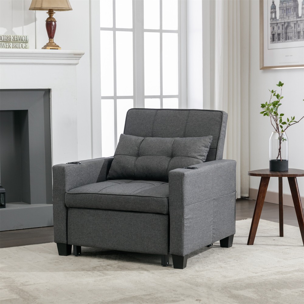 Convertible Sleeper Sofa Bed 3in1 Multi-Function Folding Sofa Bed with USB Ports