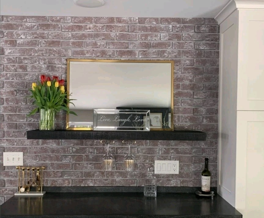 GenStone Interlocking Veneer Chicago Brick Half Panels for DIY projects
