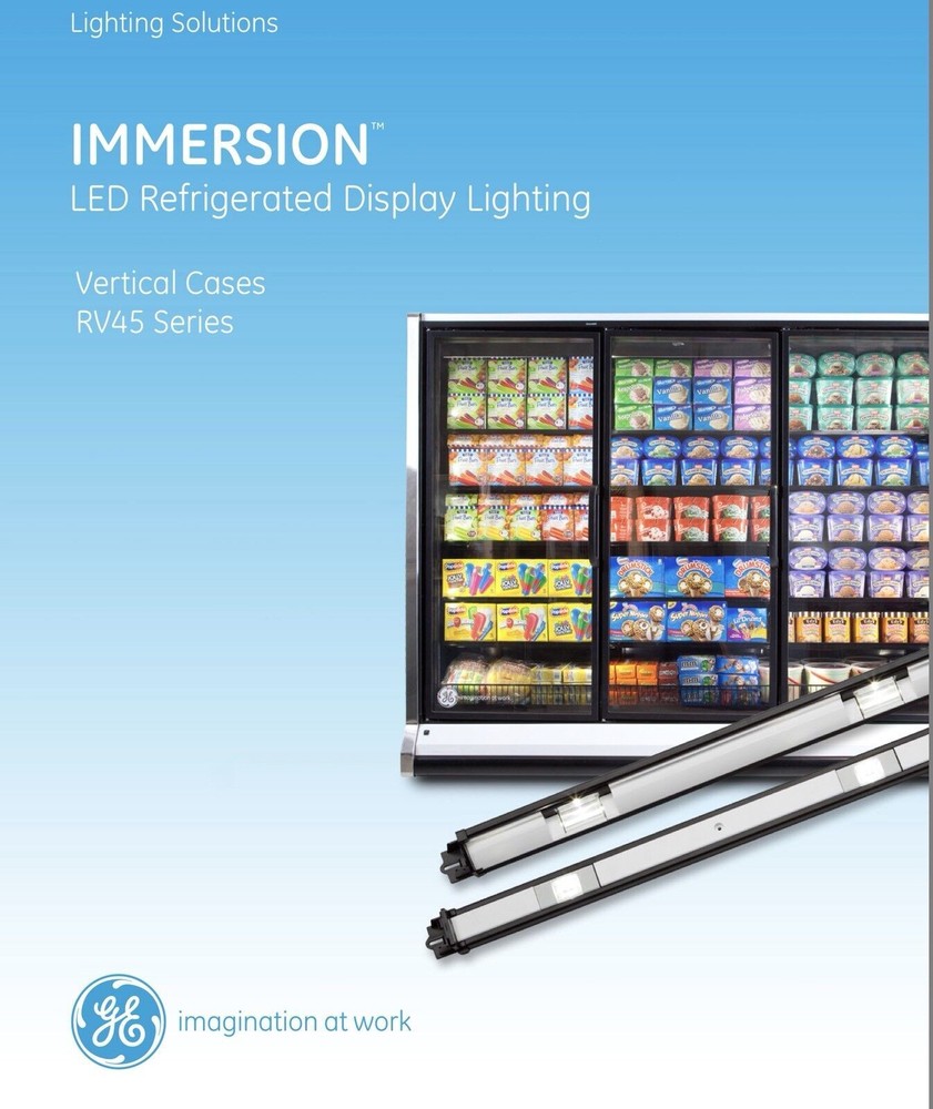 GE Immersion LED cooler lighting kit for 3 door 6' refrigerated display cases