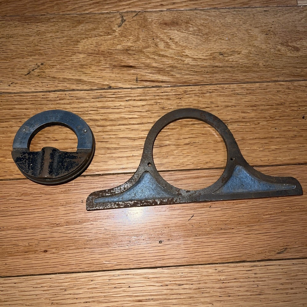 Vintage Antique Protractor Early 🇺🇸 Parts Missing