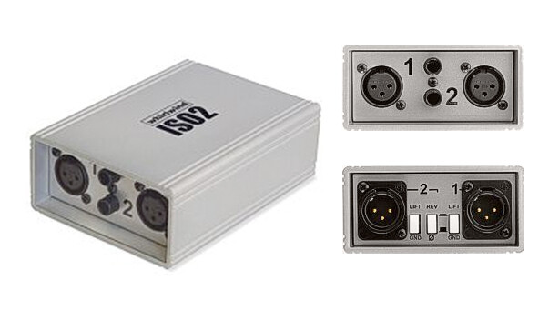 Whirlwind  ISO2 DUAL Microphone Line Level Isolator and Balancer