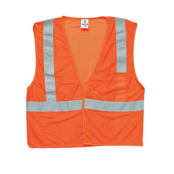 Kishigo 1083-M Medium Class 2 High Visibility Vest, Lime