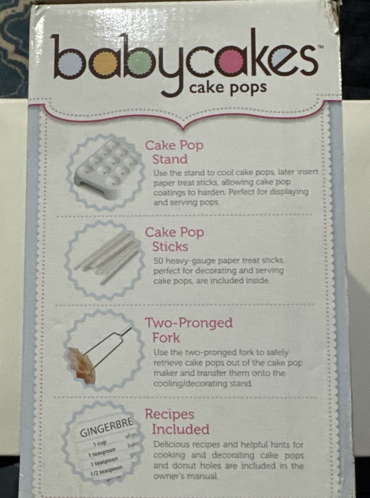Babycakes Cake Pop Maker - Open Box