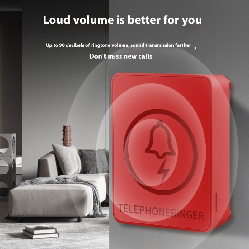 Dustproof Telephone Bells Amplifiers Synchronized Sound Visual Warning for