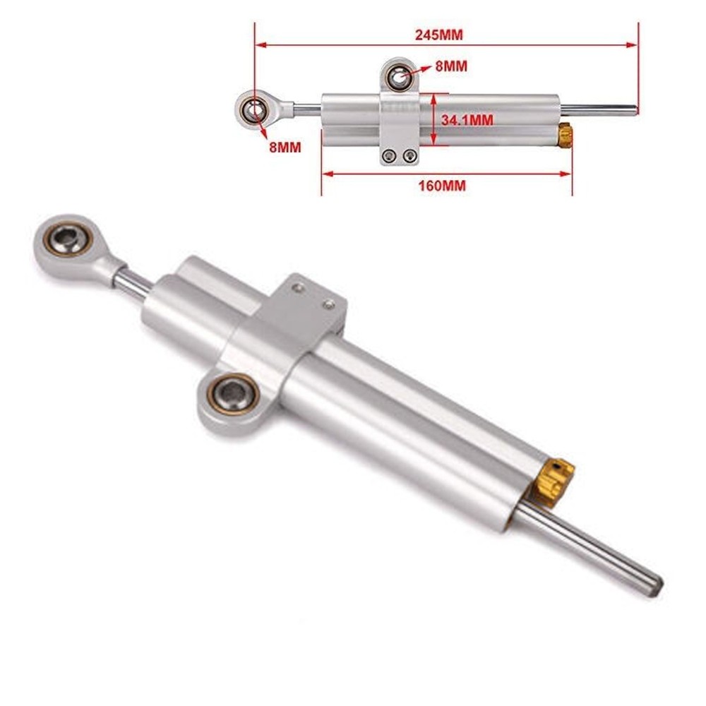JFG RACING Motorcycle Steering Dampers Stabilizer Universal Adjustable
