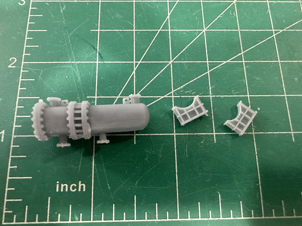 N Scale Flat Car Load Heat Exchanger Scale 18ft