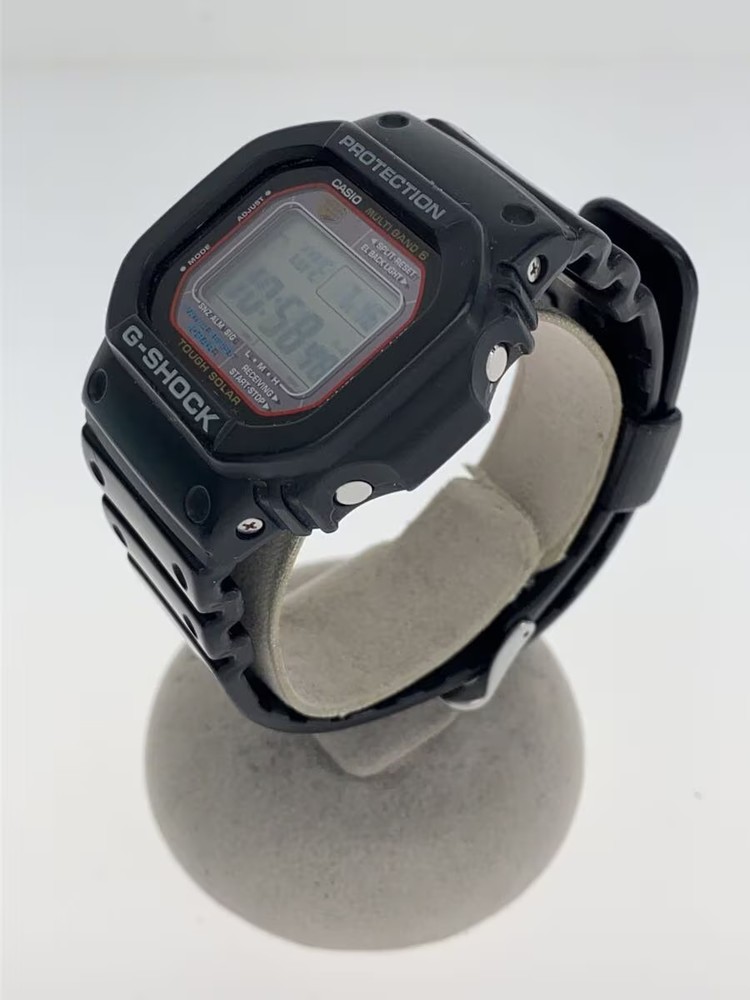 CASIO Solar Watch G SHOCK Digital Rubber BLK BLK SS