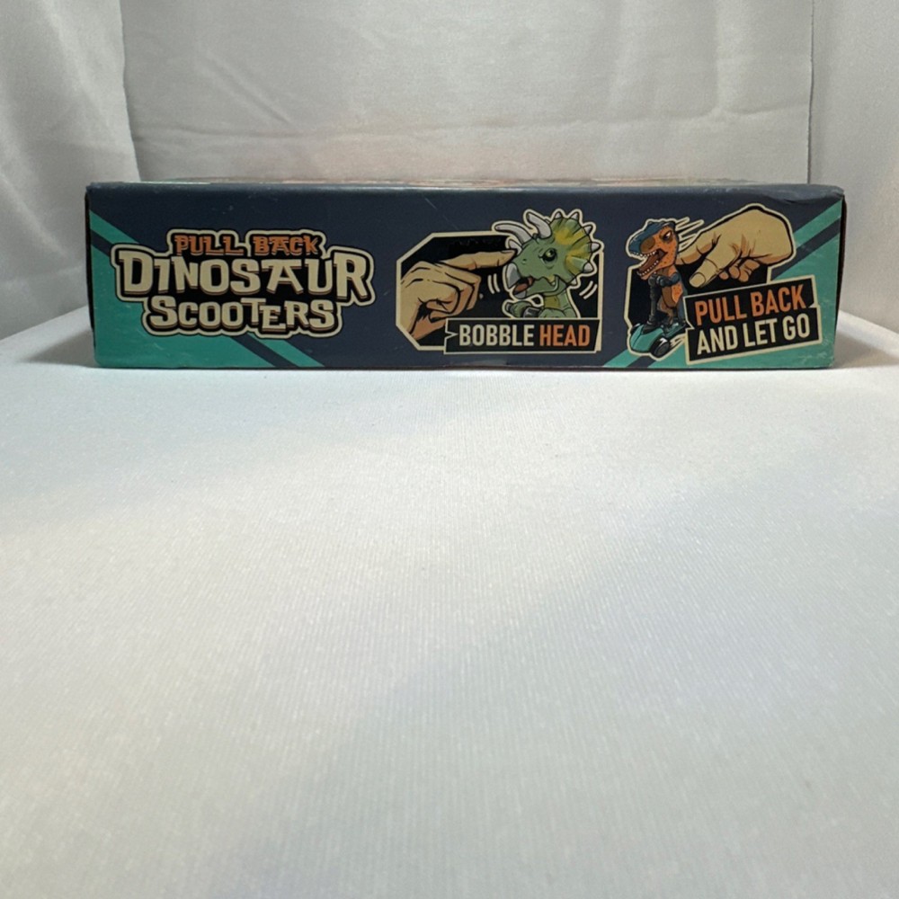 Dinobros Pull Back Dinosaur Scooters Toy Set Ages 3+ D4214A 2023