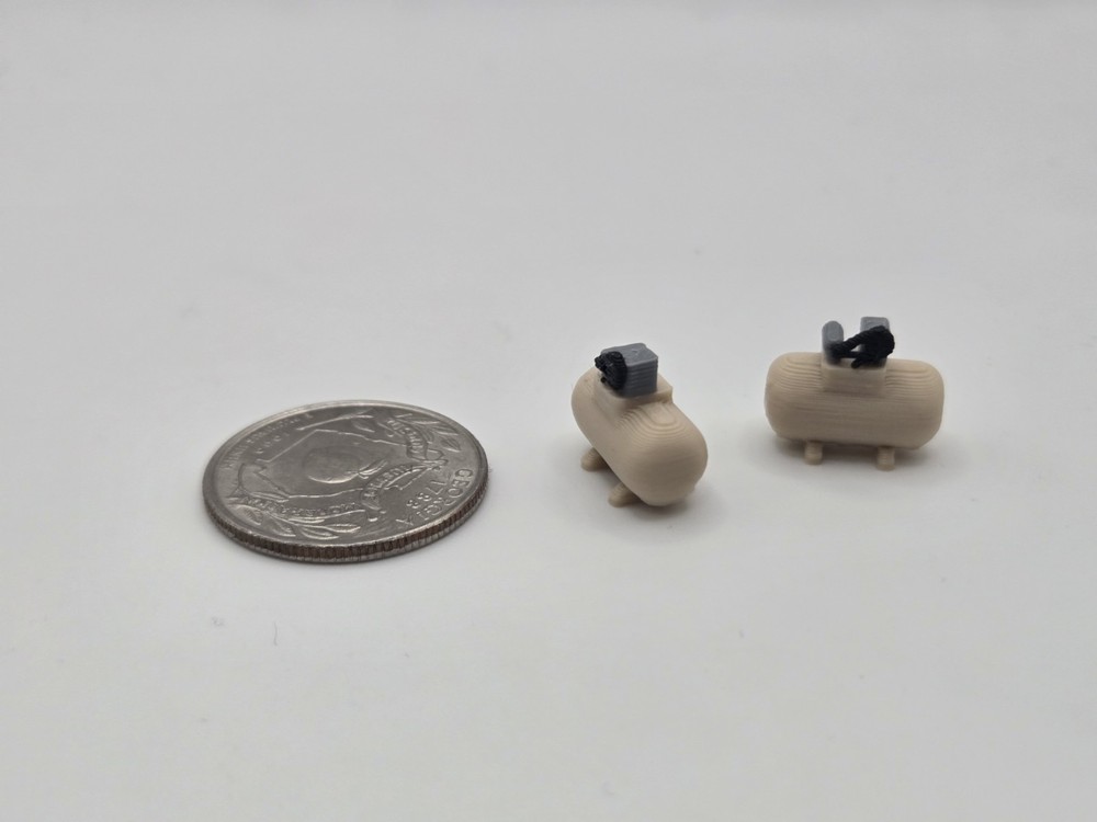 1/64 Scale Small Shop Compressor *2 Pack* in Tan