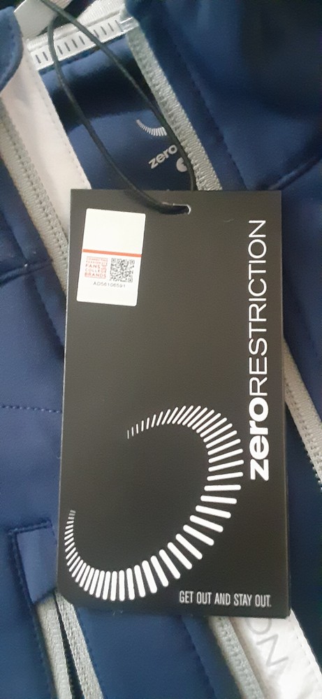 NWT Zero Restriction Z500 1/4 Zip Golf Pullover Navy Malamu Men's M