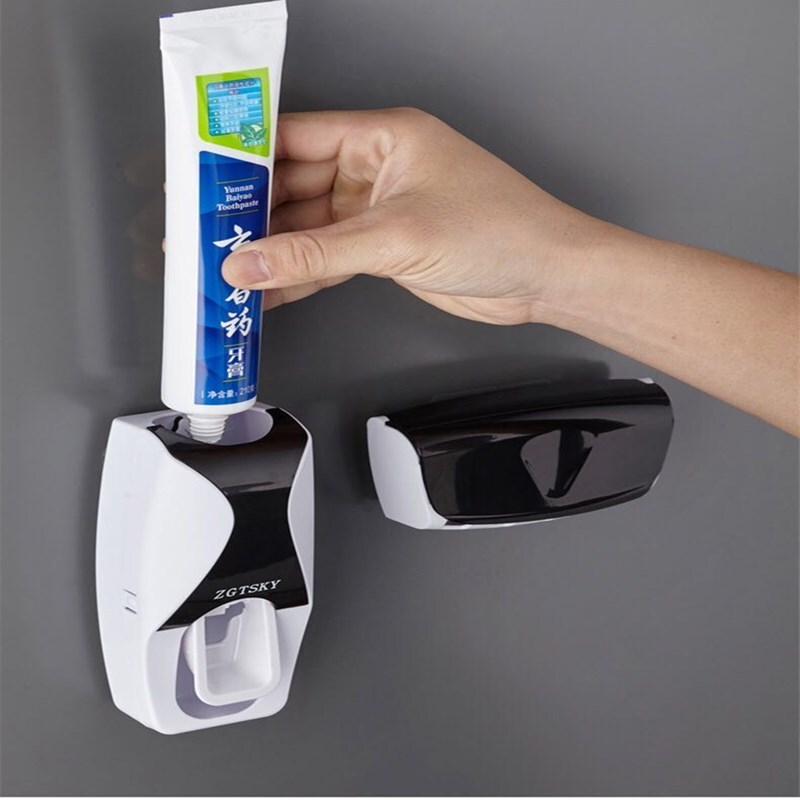 Fully Automatic Toothpaste Dispenser Hole Punched Toothbrush Toothpaste Storage