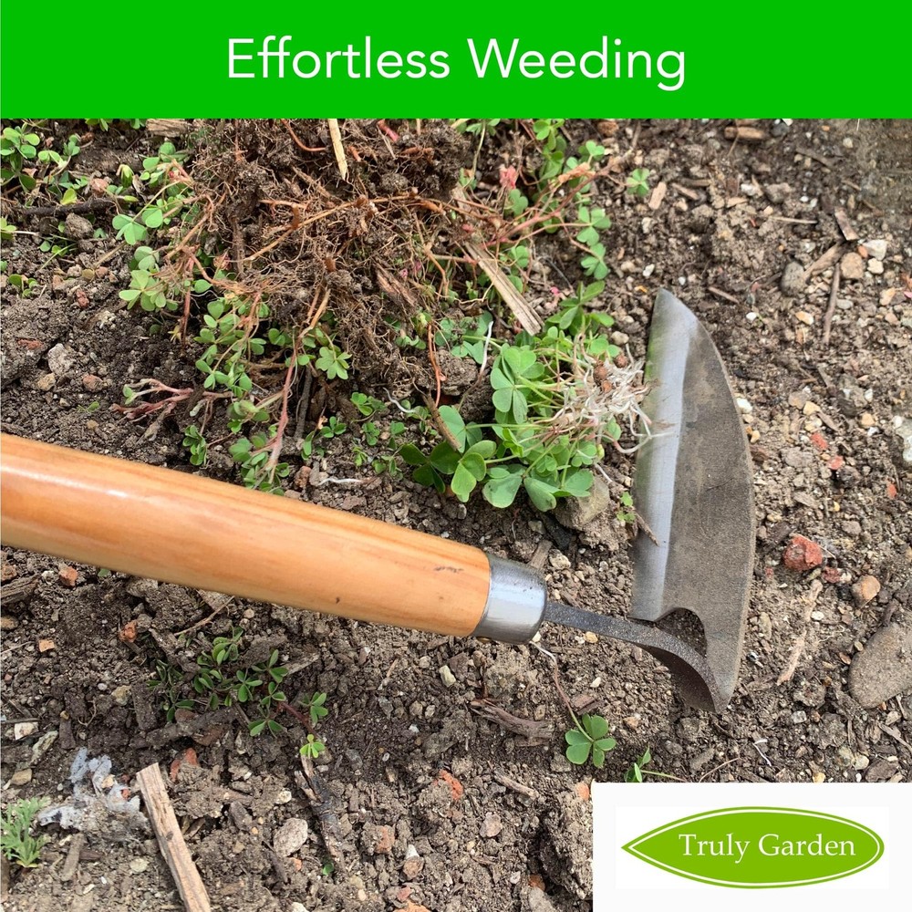 Effortless Weeding: Sharp Sickle Cuts Roots, Saves Time - with Thick Leather...