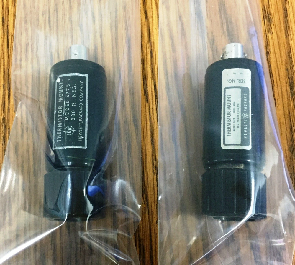 HP Model 477B Thermistor Mount 200Ω NEG