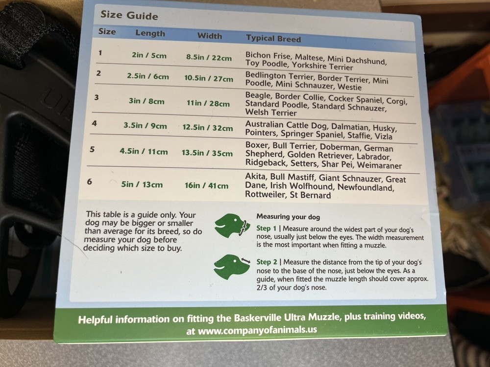 Baskerville Ultra Muzzle Size 5 NIB