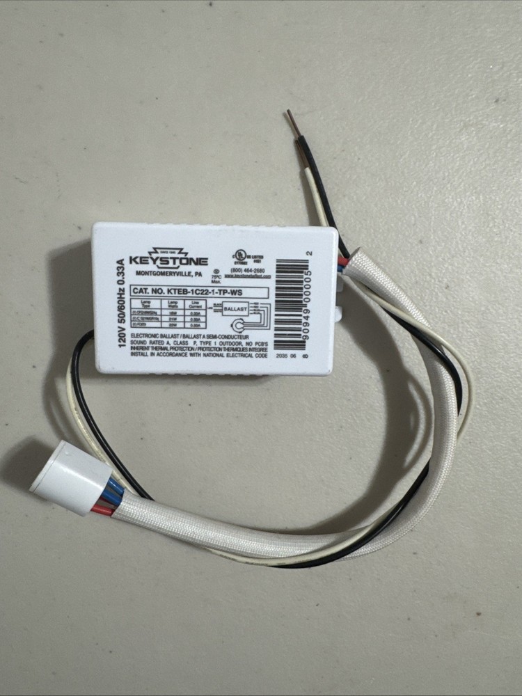 Keystone KTEB-1C22-1-TP-WS 120V