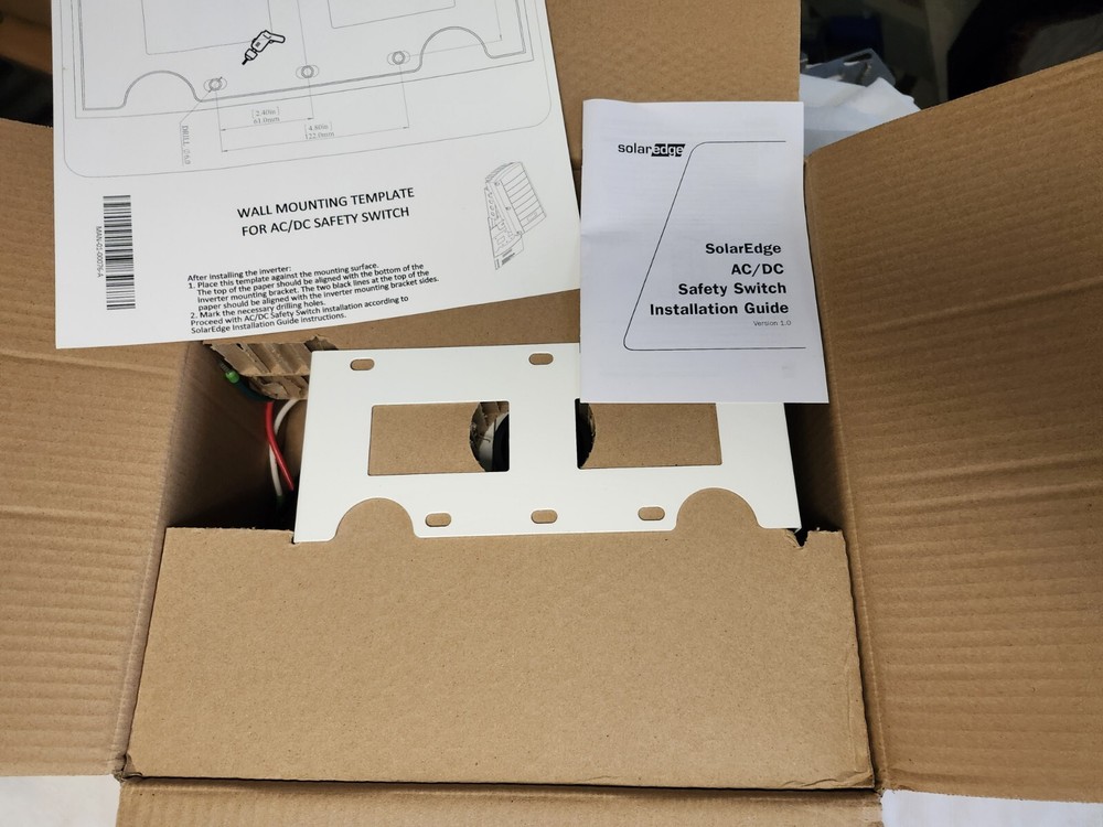 SOLAR EDGE DCD-1PH-US-C AC/DC SAFETY SWITCH FOR GRID TIE SOLAR SYSTEM INVERTERS